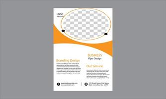 The design is a template for a business flyer design. It features a prominent space at the top with a checkered transparent overlay vector