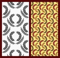 a collection of seamless patterns with a wing theme with various types of unique and interesting formations. Suitable for printing on fabric, paper and various media vector