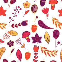 floral pattern with flowers and leaves. Gentle, spring background. vector