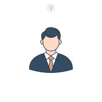 Judge icon symbol illustration isolated on white background vector
