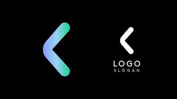 Minimalist geometric letter K, bold rounded icon style, futuristic cyber logotype for digital tech branding, EDM event, modern science and sci-fi technology identity. illustration vector