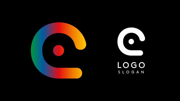 Minimalist geometric letter Q, bold rounded icon style, futuristic cyber logotype for digital tech branding, EDM event, modern science and sci-fi technology identity. illustration