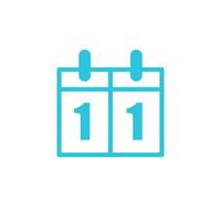 Display score icon. Isolated on white background. From blue icon set. vector