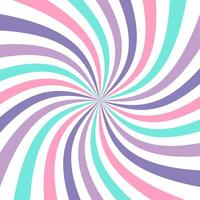 Colorful Starburst swirl background. Sun rays. Radial swirl abstract lines vector