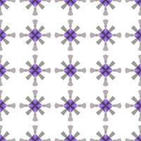 A pattern with purple and blue crosses on a white background vector
