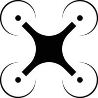 A black and white image of a drone vector