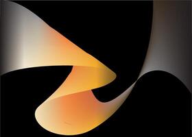 Fluid Objects on Dark Water Background vector