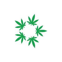 cannabis leaf icon illustration design vector