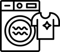 Laundry Line Icon vector