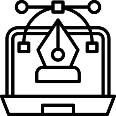 Graphic Designer Line Icon