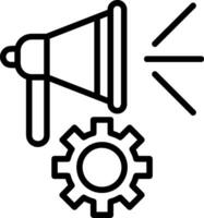 Campaign Optimization Line Icon vector