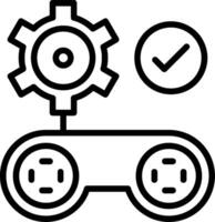 Gamification Line Icon vector
