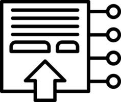 Interactive Content Line Icon vector