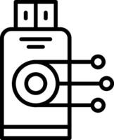 Driving Data Line Icon vector