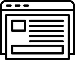Blogging Line Icon vector