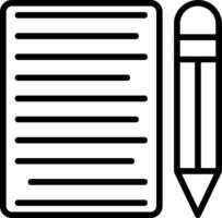 Copywriter Line Icon vector