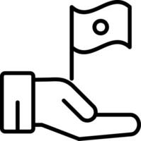 Independent Line Icon vector