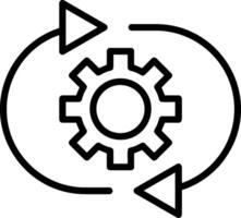 Optimization Line Icon vector