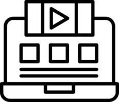 Long Range Planning Line Icon vector