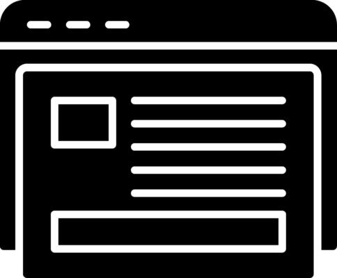 Blogging Glyph Icon