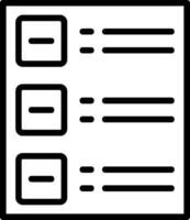 Index Line Icon vector
