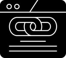 Hyperlink Glyph Icon vector