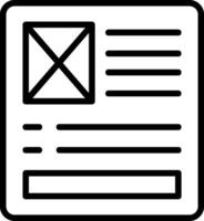 Latent Semantic Index Line Icon vector