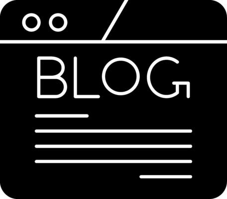 Blog Glyph Icon