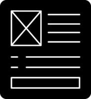Latent Semantic Index Glyph Icon vector