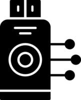 Driving Data Glyph Icon vector