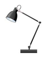 Adjustable desk lamp with minimalist style for task lighting. Table lamp illustration vector