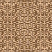 geometric folklore ornament. Tribal ethnic design texture. Seamless striped pattern hexagon style. Figure tribal embroidery. triangle pattern, brown background. vector