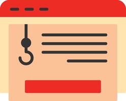 Clickbait Flat Icon vector
