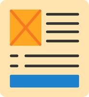 Latent Semantic Index Flat Icon vector