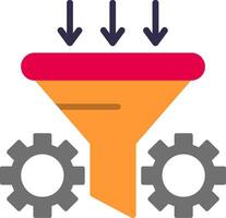 Conversion Rate Optimizer Flat Icon vector