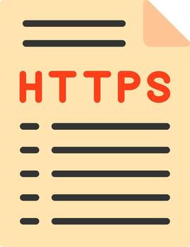 Https Flat Icon vector