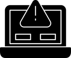 Error Glyph Icon vector