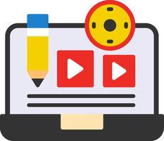 Create Content Flat Icon vector