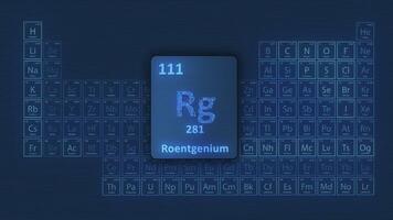 roentgenium periodiek tafel video