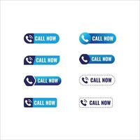 Call now button design vector