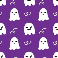 Ghost cartoon halloween seamless pattern background. Trick or Treat for wrapping and wallpaper vector