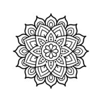 A mandala with a tessellated pattern that repeats and connects, forming a mesmerizing and vector