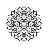 A delicate, lace-like mandala design with fine, intricate details that mimic the texture and flow of lace fabric. vector