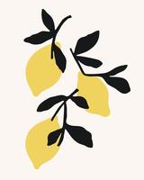 Fresh lemon icon illustrations vector
