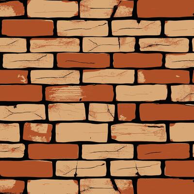 Textured Brick Wall Pattern Design