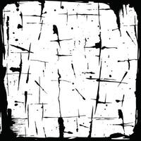 Textured Black and White Ink Splatter and Line Grid Design vector