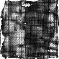 Distressed Black and White Grid Pattern with Texture vector