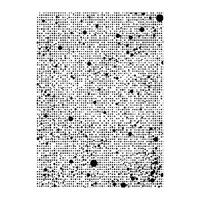 Rectangular Black Dot Pattern with Varied Sizes vector