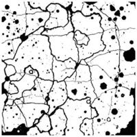 Black and White Abstract Splatter with Cracked Patterns vector