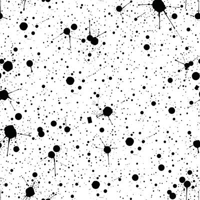Abstract Black and White Splatter Pattern